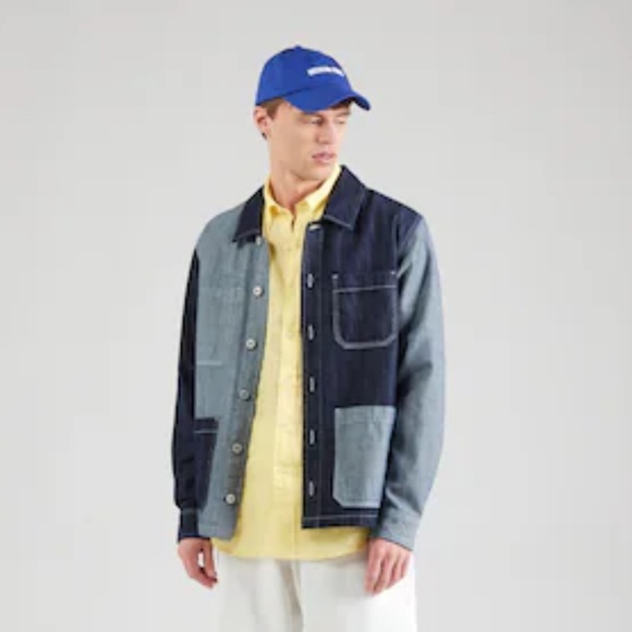 Vintage Y2K Icewear Ice T Denim Jacket Faux Suede Patchwork Dark wash Spellout L - Picture 4 of 16